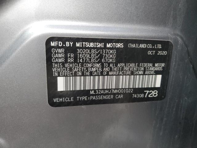 2021 MITSUBISHI MIRAGE ES - ML32AUHJ7MH001022