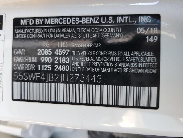 2018 MERCEDES-BENZ C 300 - 55SWF4JB2JU273443