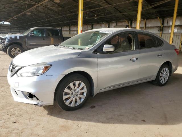 NISSAN SENTRA S 2016 silver sedan 4d gas 3N1AB7AP8GY249555 photo #1