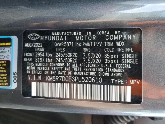 2023 HYUNDAI PALISADE C - KM8R7DGE3PU520610