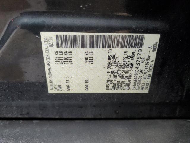 2016 NISSAN MAXIMA 3.5 - 1N4AA6AP8GC437579