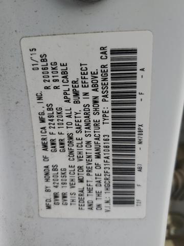 2015 HONDA ACCORD LX - 1HGCR2F31FA108163