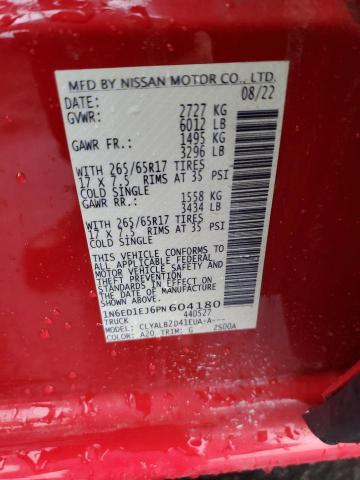 2023 NISSAN FRONTIER S - 1N6ED1EJ6PN604180