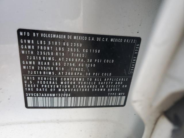 2022 VOLKSWAGEN TIGUAN SE - 3VVCB7AX8NM132084