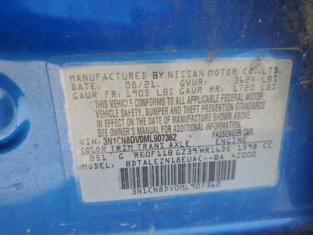 2021 NISSAN VERSA S - 3N1CN8DV0ML907362