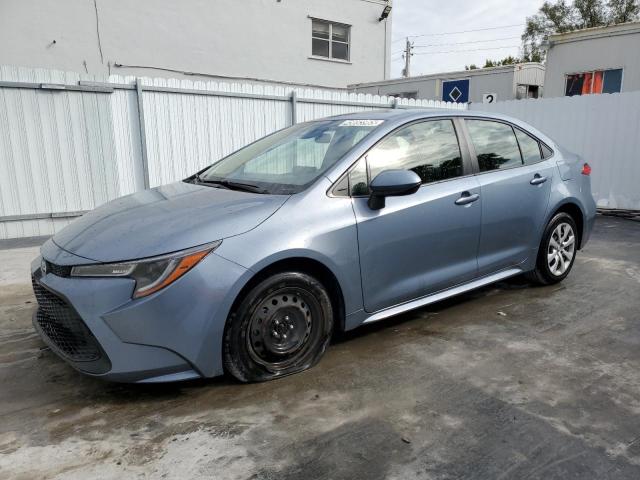 TOYOTA COROLLA LE 2021 blue  gas JTDEPMAE7MJ189586 photo #1