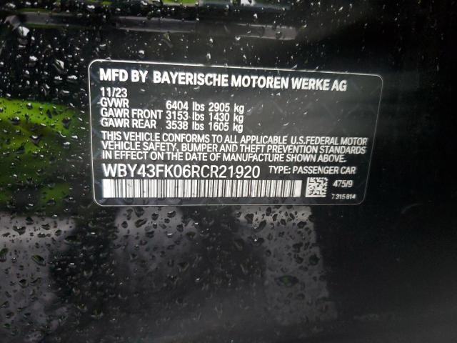 2024 BMW I5 M60 WBY43FK06RCR21920