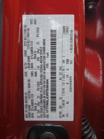 2024 FORD F150 KING 1FTFW6L83RFB98984
