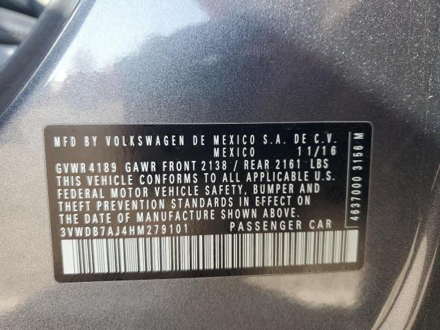 2017 VOLKSWAGEN JETTA SE - 3VWDB7AJ4HM279101