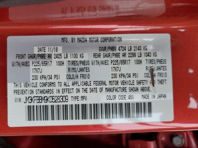 2019 MAZDA CX-5 SPORT JM3KFBBM9K0528309