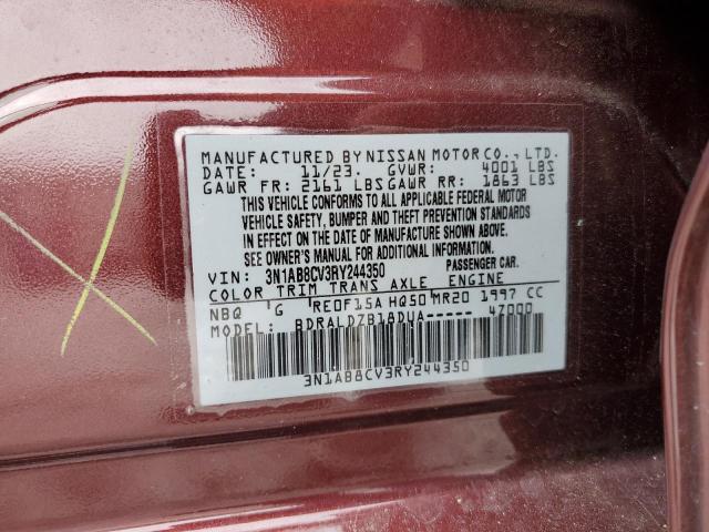 2024 NISSAN SENTRA SV - 3N1AB8CV3RY244350