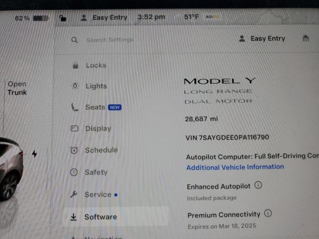 2023 TESLA MODEL Y - 7SAYGDEE0PA116790