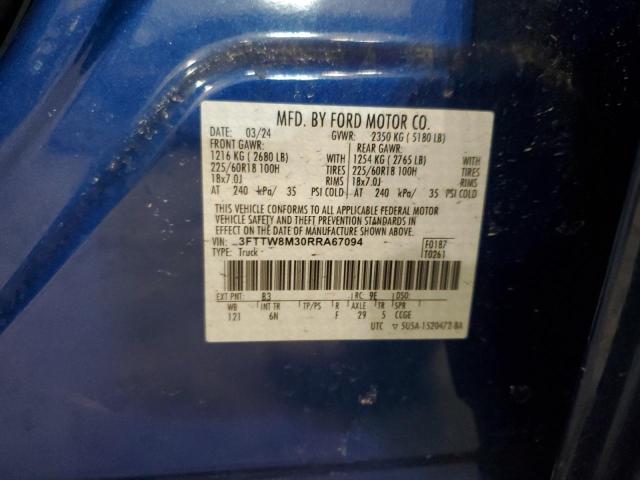 2024 FORD MAVERICK L 3FTTW8M30RRA67094