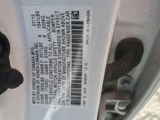 2019 HONDA CIVIC SI - 2HGFC1E53KH707640