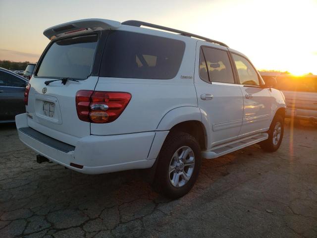 TOYOTA SEQUOIA LI 2003 white  gas 5TDZT38A23S205026 photo #4