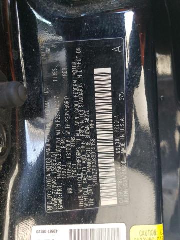 2019 TOYOTA SIENNA XLE - 5TDYZ3DC9KS019158