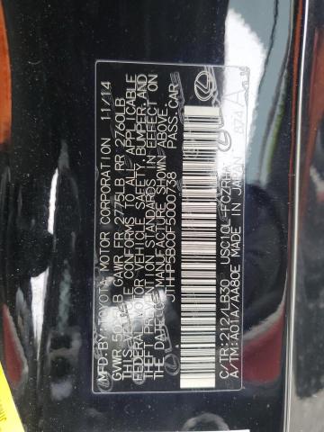 2015 LEXUS RC-F JTHHP5BC0F5000738