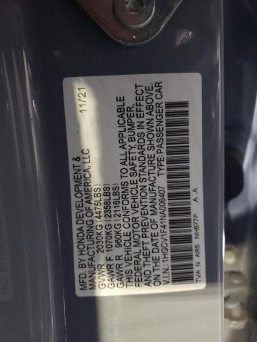 2022 HONDA ACCORD SPO 1HGCV1F41NA006407