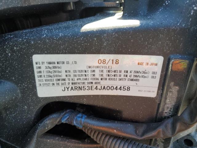 2018 YAMAHA MT09 JYARN53E4JA004458