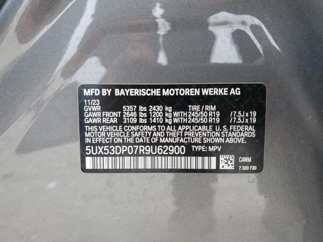 2024 BMW X3 XDRIVE3 - 5UX53DP07R9U62900