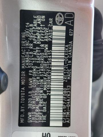 2015 TOYOTA COROLLA L - 2T1BURHE2FC256415