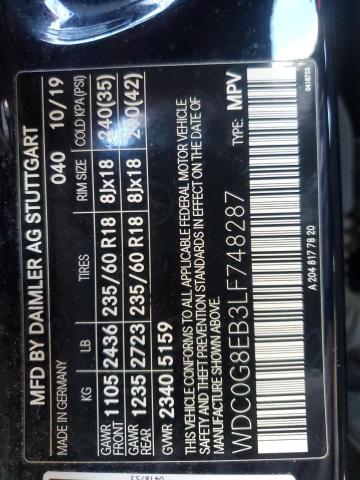 2020 MERCEDES-BENZ GLC 300 4M - WDC0G8EB3LF748287