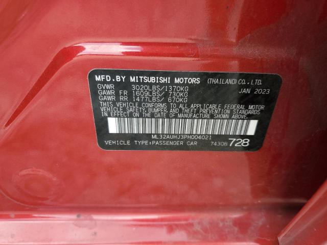 2023 MITSUBISHI MIRAGE ES - ML32AUHJ3PH004021