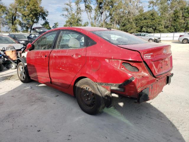 HYUNDAI ACCENT GLS 2013 red sedan 4d gas KMHCT4AE8DU476769 photo #3