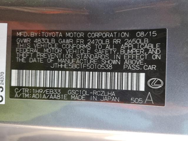2015 LEXUS RC 350 JTHHE5BC1F5010538