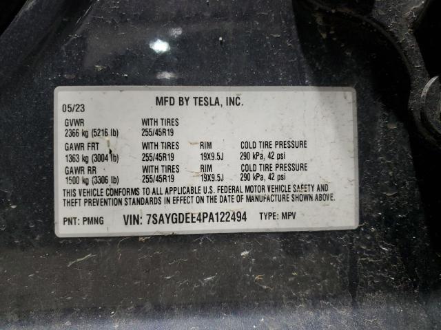 2023 TESLA MODEL Y - 7SAYGDEE4PA122494