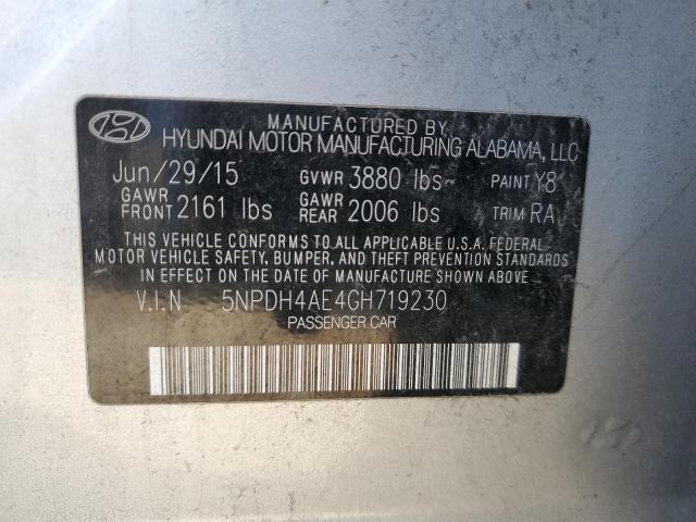 2016 HYUNDAI ELANTRA SE - 5NPDH4AE4GH719230