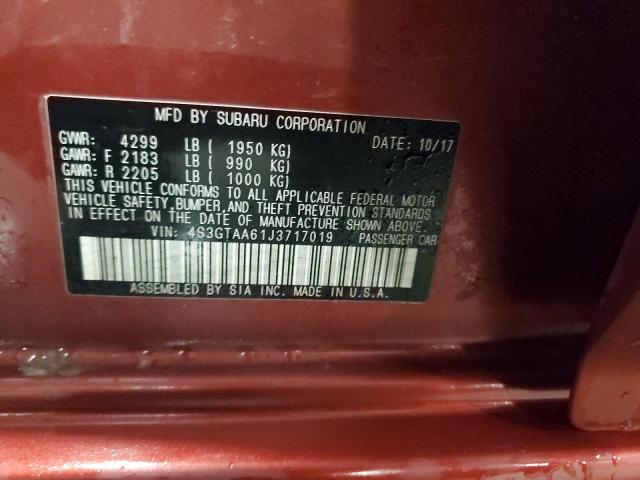 2018 SUBARU IMPREZA - 4S3GTAA61J3717019