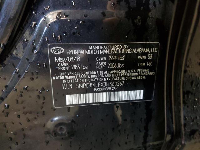 2018 HYUNDAI ELANTRA SE - 5NPD84LFXJH360267