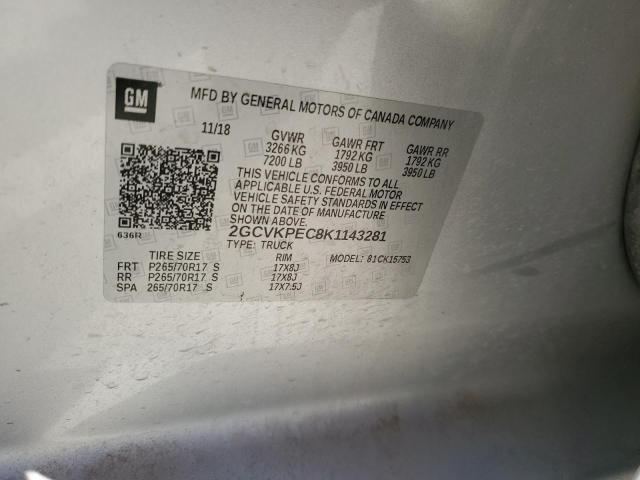 2019 CHEVROLET SILVERADO - 2GCVKPEC8K1143281