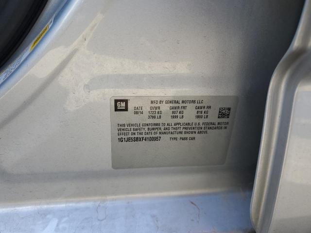 2015 CHEVROLET SONIC LTZ 1G1JE5SBXF4100957