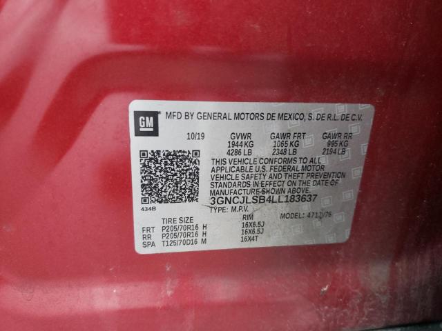 2020 CHEVROLET TRAX 1LT - 3GNCJLSB4LL183637