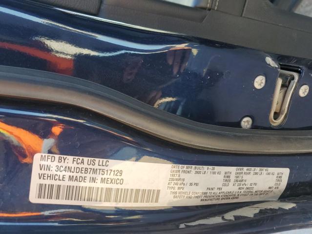2021 JEEP COMPASS 80 3C4NJDEB7MT517129