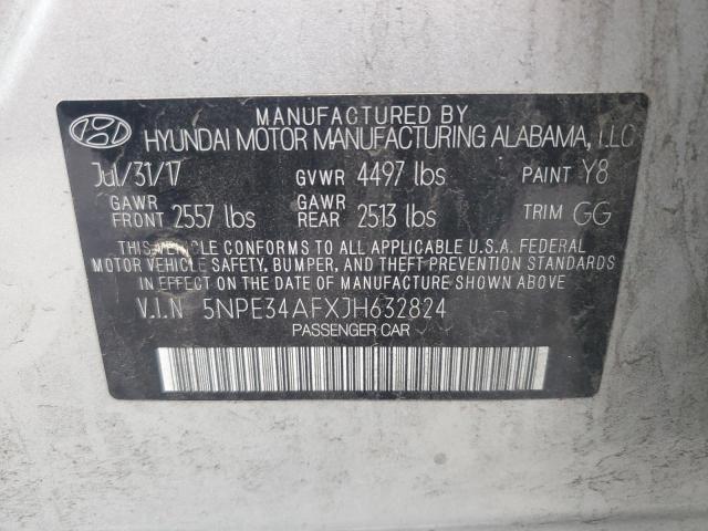 2018 HYUNDAI SONATA SPO - 5NPE34AFXJH632824
