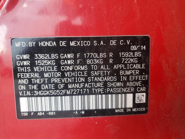 2015 HONDA FIT LX - 3HGGK5G52FM727171