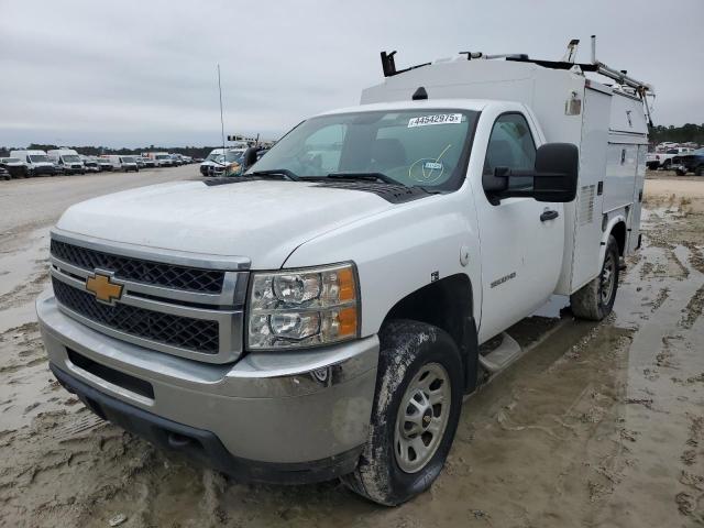 CHEVROLET SILVERADO 2012 white  flexible fuel 1GB3CZCG1CF233246 photo #1