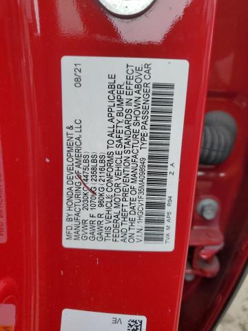 2021 HONDA ACCORD SPO 1HGCV1F35MA098949