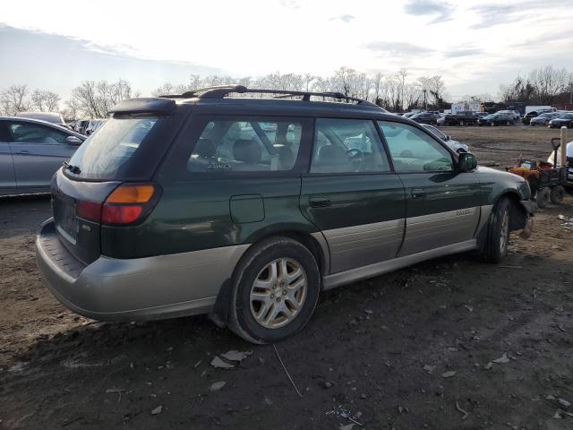 SUBARU LEGACY OUT 2002 green  gas 4S3BH686X27662398 photo #4