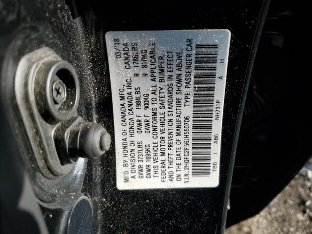 2018 HONDA CIVIC LX - 2HGFC2F56JH550706