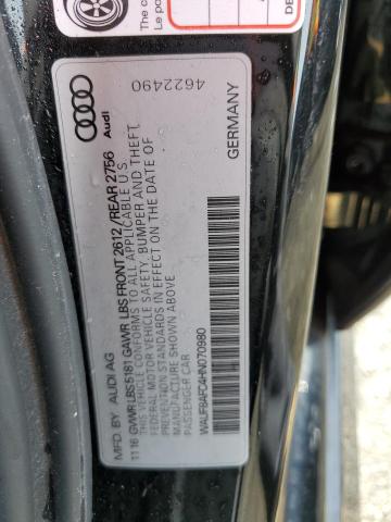 2017 AUDI A6 PREMIUM WAUF8AFC4HN070980