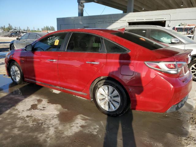 HYUNDAI SONATA HYB 2016 red sedan 4d hybrid engine KMHE24L18GA015180 photo #3