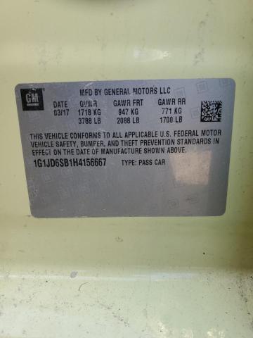 2017 CHEVROLET SONIC LT - 1G1JD6SB1H4156667