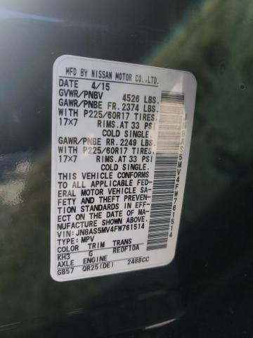 2015 NISSAN ROGUE SELE - JN8AS5MV4FW761514