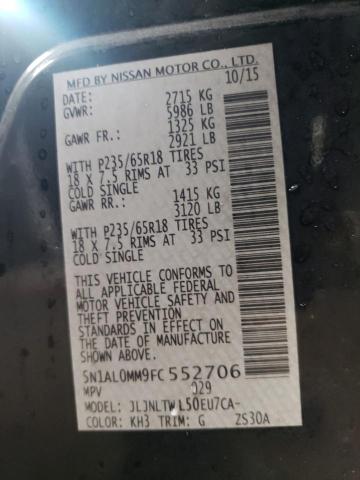 2015 INFINITI QX60 - 5N1AL0MM9FC552706