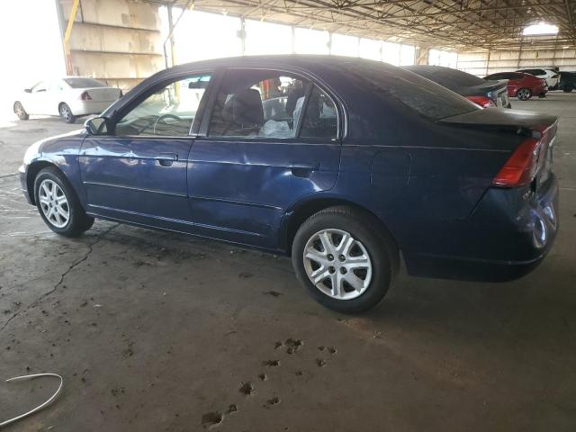 HONDA CIVIC EX 2002 blue  gas 1HGES26722L043922 photo #3