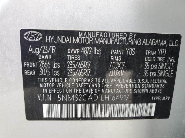 2020 HYUNDAI SANTA FE S - 5NMS2CAD1LH164917
